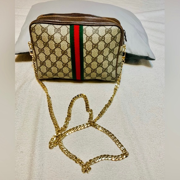 Gucci Handbags - ❤️100% Authentic Vintage Gucci Web Sherry Line Clutch/Crossbody Bag